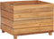vidaXL - Plantenbak - verhoogd - 50x40x38 - cm - gerecycled - teakhout - en - staal