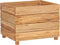 vidaXL - Plantenbak - verhoogd - 50x40x38 - cm - gerecycled - teakhout - en - staal