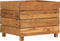 vidaXL - Plantenbak - verhoogd - 50x40x38 - cm - gerecycled - teakhout - en - staal