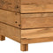 vidaXL - Plantenbak - verhoogd - 50x40x38 - cm - gerecycled - teakhout - en - staal