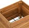 vidaXL - Plantenbak - verhoogd - 50x40x38 - cm - gerecycled - teakhout - en - staal