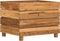 vidaXL - Plantenbak - verhoogd - 50x40x38 - cm - gerecycled - teakhout - en - staal