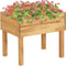 vidaXL - Plantenbak - verhoogd - 50x40x45 - cm - massief - acaciahout