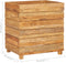 vidaXL - Plantenbak - verhoogd - 50x40x55 - cm - gerecycled - teakhout - en - staal