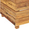 vidaXL - Plantenbak - verhoogd - 50x40x55 - cm - gerecycled - teakhout - en - staal