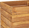 vidaXL - Plantenbak - verhoogd - 50x40x55 - cm - gerecycled - teakhout - en - staal