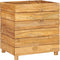 vidaXL - Plantenbak - verhoogd - 50x40x55 - cm - gerecycled - teakhout - en - staal