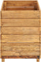 vidaXL - Plantenbak - verhoogd - 50x40x55 - cm - gerecycled - teakhout - en - staal