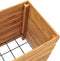 vidaXL - Plantenbak - verhoogd - 50x40x55 - cm - gerecycled - teakhout - en - staal