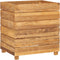 vidaXL - Plantenbak - verhoogd - 50x40x55 - cm - gerecycled - teakhout - en - staal
