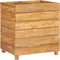 vidaXL - Plantenbak - verhoogd - 50x40x55 - cm - gerecycled - teakhout - en - staal