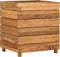 vidaXL - Plantenbak - verhoogd - 50x40x55 - cm - gerecycled - teakhout - en - staal