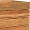 vidaXL - Plantenbak - verhoogd - 50x40x55 - cm - gerecycled - teakhout - en - staal