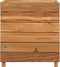 vidaXL - Plantenbak - verhoogd - 50x40x55 - cm - gerecycled - teakhout - en - staal