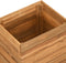 vidaXL - Plantenbak - verhoogd - 50x40x55 - cm - gerecycled - teakhout - en - staal