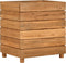 vidaXL - Plantenbak - verhoogd - 50x40x55 - cm - gerecycled - teakhout - en - staal