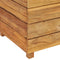 vidaXL - Plantenbak - verhoogd - 50x40x72 - cm - gerecycled - teakhout - en - staal