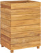 vidaXL - Plantenbak - verhoogd - 50x40x72 - cm - gerecycled - teakhout - en - staal