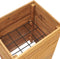 vidaXL - Plantenbak - verhoogd - 50x40x72 - cm - gerecycled - teakhout - en - staal