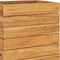 vidaXL - Plantenbak - verhoogd - 50x40x72 - cm - gerecycled - teakhout - en - staal