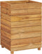vidaXL - Plantenbak - verhoogd - 50x40x72 - cm - gerecycled - teakhout - en - staal