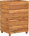 vidaXL - Plantenbak - verhoogd - 50x40x72 - cm - gerecycled - teakhout - en - staal
