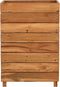 vidaXL - Plantenbak - verhoogd - 50x40x72 - cm - gerecycled - teakhout - en - staal