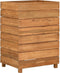 vidaXL - Plantenbak - verhoogd - 50x40x72 - cm - gerecycled - teakhout - en - staal