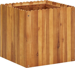 vidaXL - Plantenbak - verhoogd - 50x50x50 - cm - massief - acaciahout
