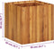 vidaXL - Plantenbak - verhoogd - 50x50x50 - cm - massief - acaciahout