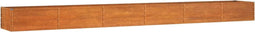 vidaXL - Plantenbak - verhoogd - 600x80x45 - cm - cortenstaal - roestig