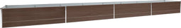 vidaXL - Plantenbak - verhoogd - 600x80x45 - cm - gegalvaniseerd - staal - bruin