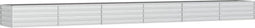 vidaXL - Plantenbak - verhoogd - 600x80x45 - cm - gegalvaniseerd - staal - zilver