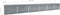 vidaXL - Plantenbak - verhoogd - 600x80x45 - cm - gegalvaniseerd - staal - grijs