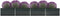 vidaXL - Plantenbak - verhoogd - 600x80x45 - cm - gegalvaniseerd - staal - antraciet