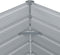 vidaXL - Plantenbak - verhoogd - 600x80x45 - cm - gegalvaniseerd - staal - grijs