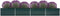 vidaXL - Plantenbak - verhoogd - 600x80x45 - cm - gegalvaniseerd - staal - groen