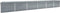 vidaXL - Plantenbak - verhoogd - 600x80x45 - cm - gegalvaniseerd - staal - grijs