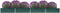 vidaXL - Plantenbak - verhoogd - 600x80x45 - cm - gegalvaniseerd - staal - groen