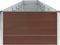 vidaXL - Plantenbak - verhoogd - 600x80x45 - cm - gegalvaniseerd - staal - bruin