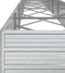 vidaXL - Plantenbak - verhoogd - 600x80x45 - cm - gegalvaniseerd - staal - zilver