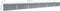 vidaXL - Plantenbak - verhoogd - 600x80x45 - cm - gegalvaniseerd - staal - grijs