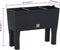 vidaXL - Plantenbak - verhoogd - 60x25x46 - cm - PP - rattan - antracietkleurig