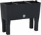 vidaXL - Plantenbak - verhoogd - 60x25x46 - cm - PP - rattan - antracietkleurig