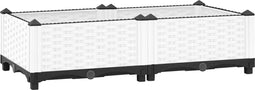 vidaXL - Plantenbak - verhoogd - 80x40x23 - cm - polypropeen