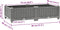 vidaXL - Plantenbak - verhoogd - 80x40x23 - cm - polypropeen