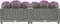 vidaXL - Plantenbak - verhoogd - 80x40x23 - cm - polypropeen