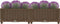 vidaXL - Plantenbak - verhoogd - 80x40x23 - cm - polypropyleen