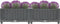 vidaXL - Plantenbak - verhoogd - 80x40x23 - cm - polypropyleen