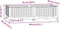 vidaXL - Plantenbak - verhoogd - 80x40x23 - cm - polypropyleen